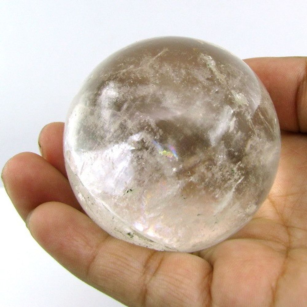 960Ct 50mm Natural Crystal Quartz Gemstone Sphere Healing Ball
