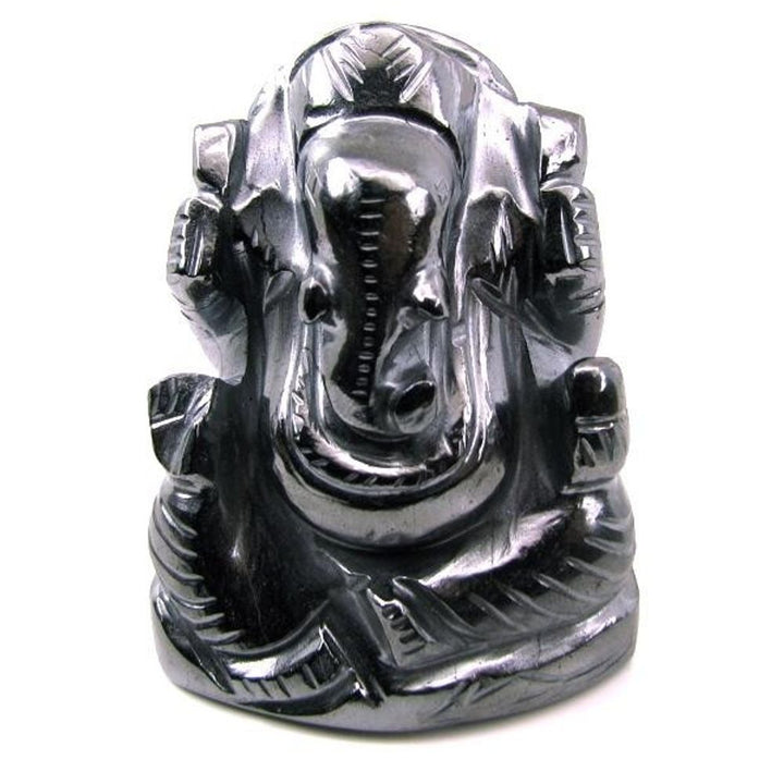 Ganesha God Idol Hindu Deity Gun Metal Carved Sculpture Art