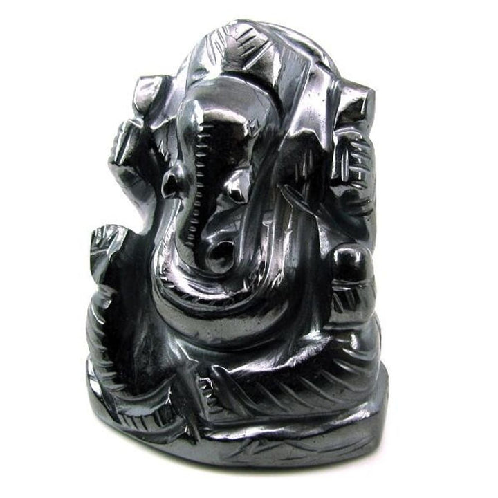 Ganesha God Idol Hindu Deity Gun Metal Carved Sculpture Art
