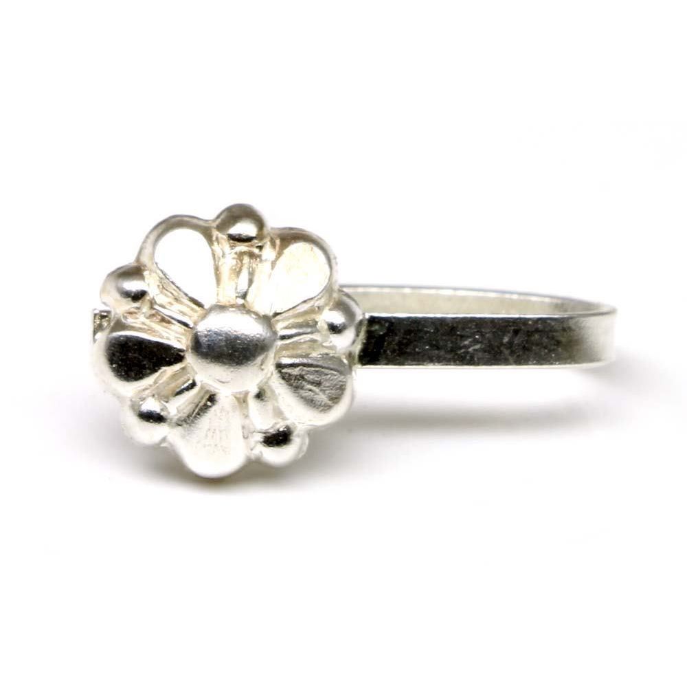 Press Clip on silver nose ring, Indian nose stud, sterling silver mother day