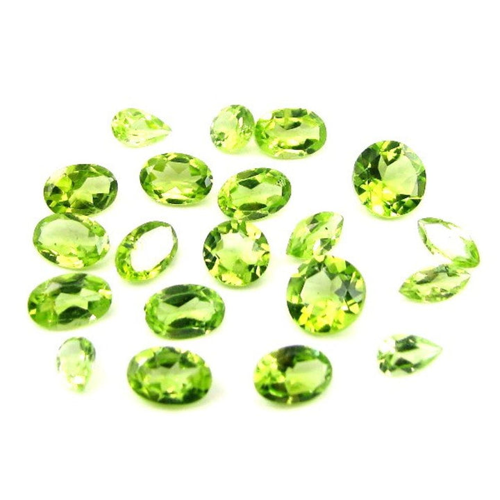 8.1Ct-20pc-Wholesale-Lot-Natural-Green-Peridot-Mix-Cut-Gemstones-Parcel
