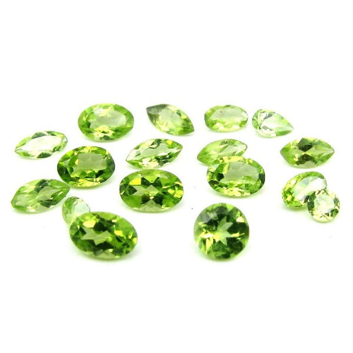 4.5Ct-17pc-Wholesale-Lot-Natural-Green-Peridot-Mix-Cut-Gemstone-Parcel