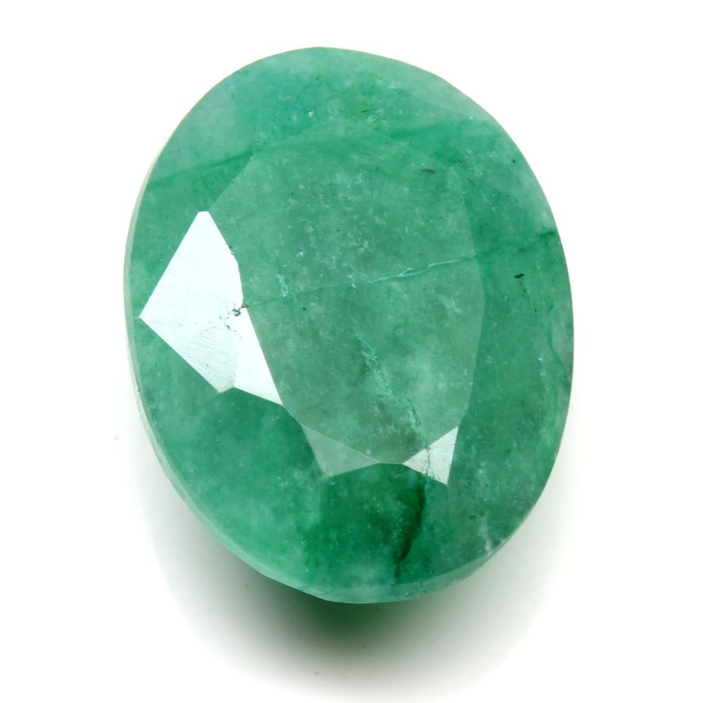 8.95Ct Natural Brazilian Green Emerald Panna Oval Cut Gemstone