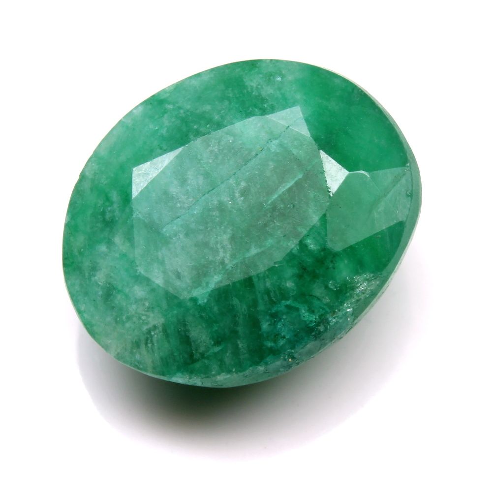 9.05Ct Natural Brazilian Green Emerald Panna Oval Cut Gemstone