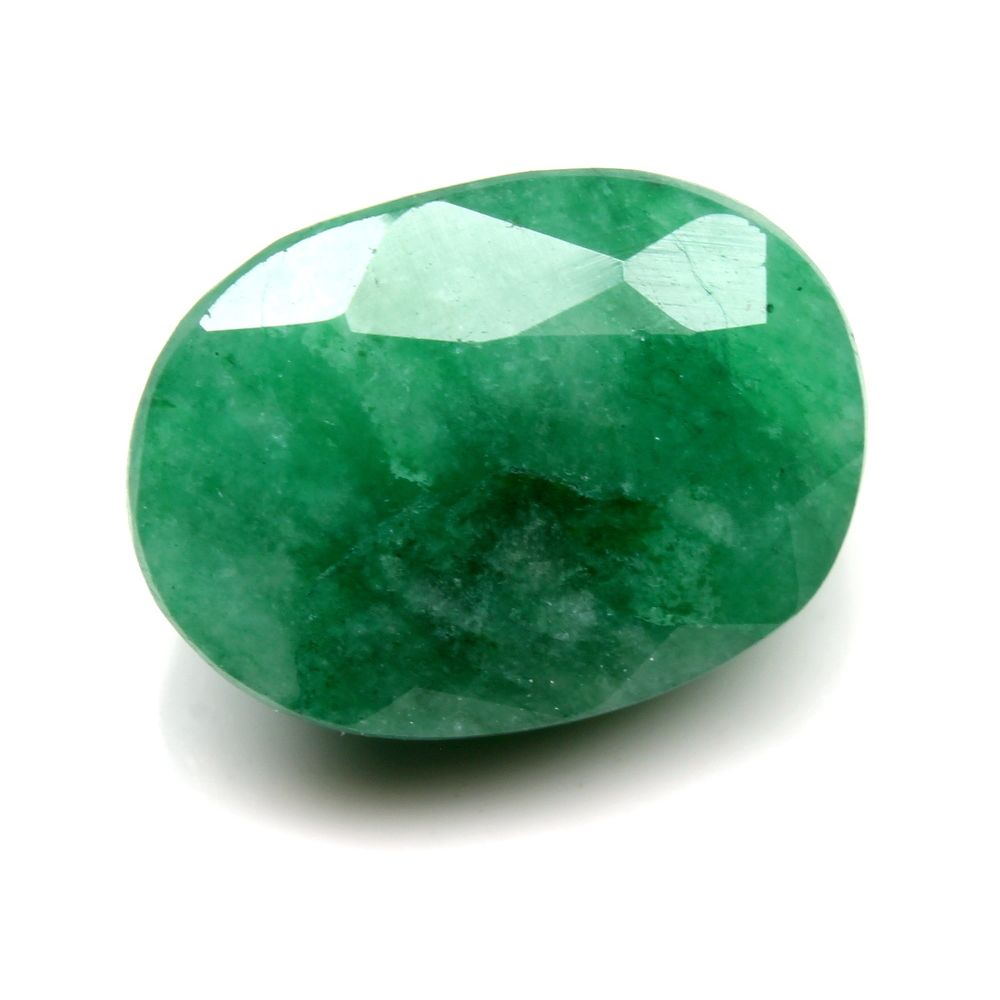 7.05Ct Natural Brazilian Green Emerald Panna Oval Cut Gemstone