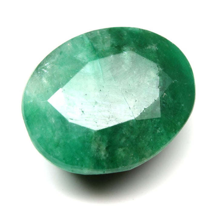 9.35Ct Natural Brazilian Green Emerald Panna Oval Cut Gemstone