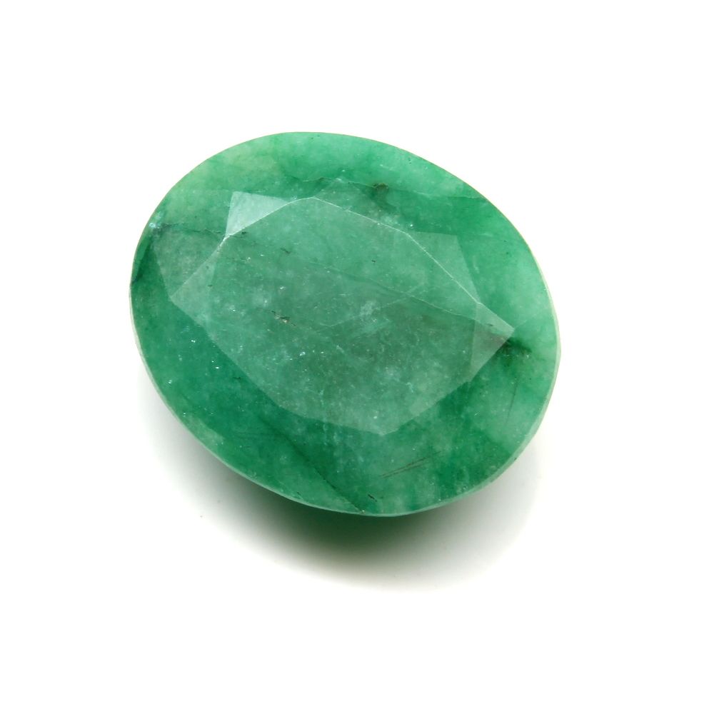 12.05Ct Natural Brazilian Green Emerald Panna Oval Cut Gemstone