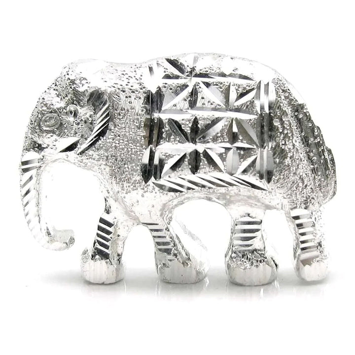 Pure Silver Elephant Lucky Gajraj chandi ka Hathy Lal kitab remedy solid inside