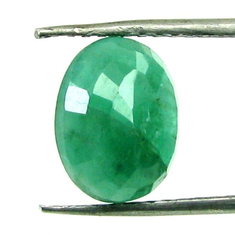 Certified 2.45Ct Natural Green Emerald Oval (Panna) Oval Cut Loose Gemstone