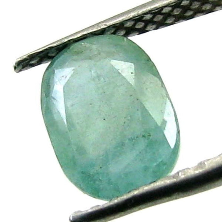 Certified 1.87Ct Natural Green Emerald (Panna) Oval Cut Gemstone