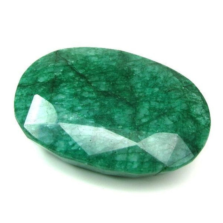 Rare Huge 1058Ct Natural Brazilian Green Emerald Oval Shape Faceted Gemstone