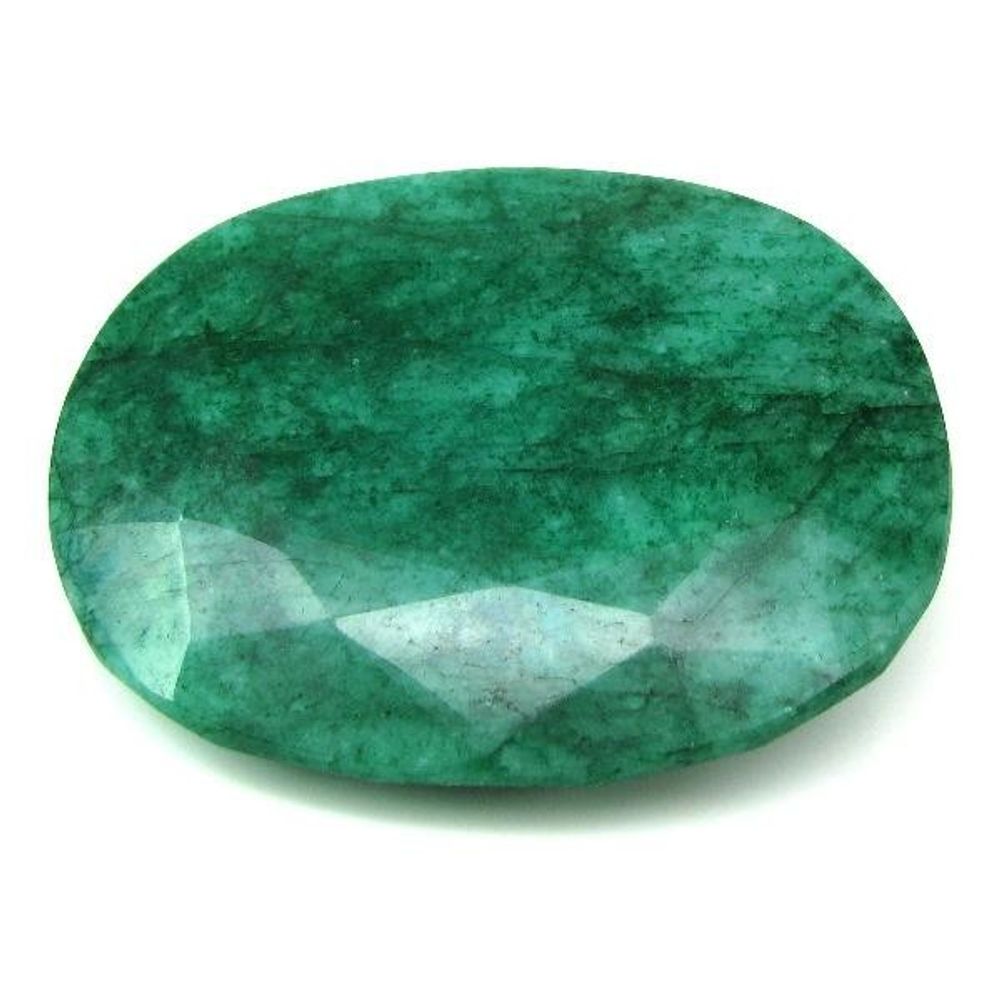 Rare Huge 667Ct Natural Brazilian Green Emerald Oval Shape Faceted Gemstone