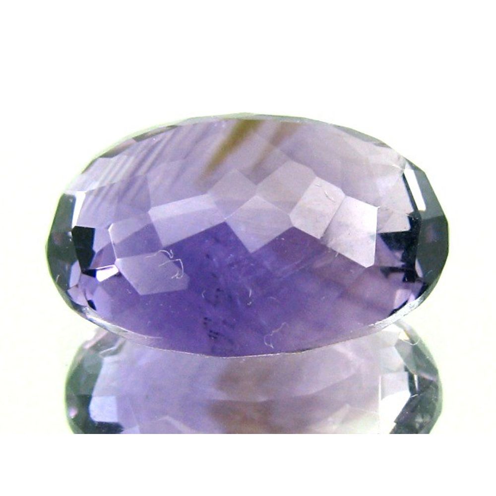 Certified 18.23Ct Natural Amethyst (Katella) Cushion Checker Faceted Gemstone