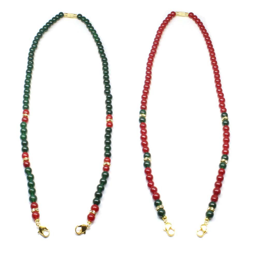 2pc-beads-single-strand-necklace-pendant-tassel-lot-20quot-ruby-emerald-imitation