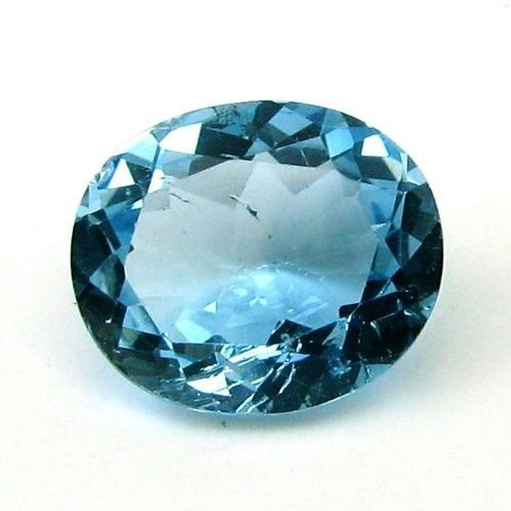 CERTIFIED-7.97Ct-Natural-Blue-TOPAZ-Oval-Faceted-Clear-Gemstone