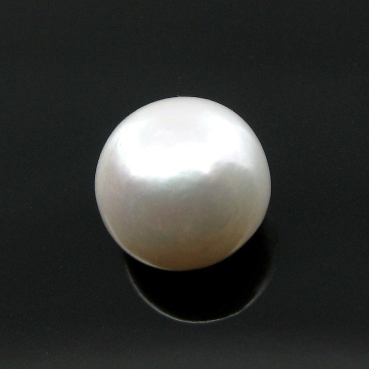 7Ct Real Pearl Round Button Shape Cabochone Gemstone Moti for Moon