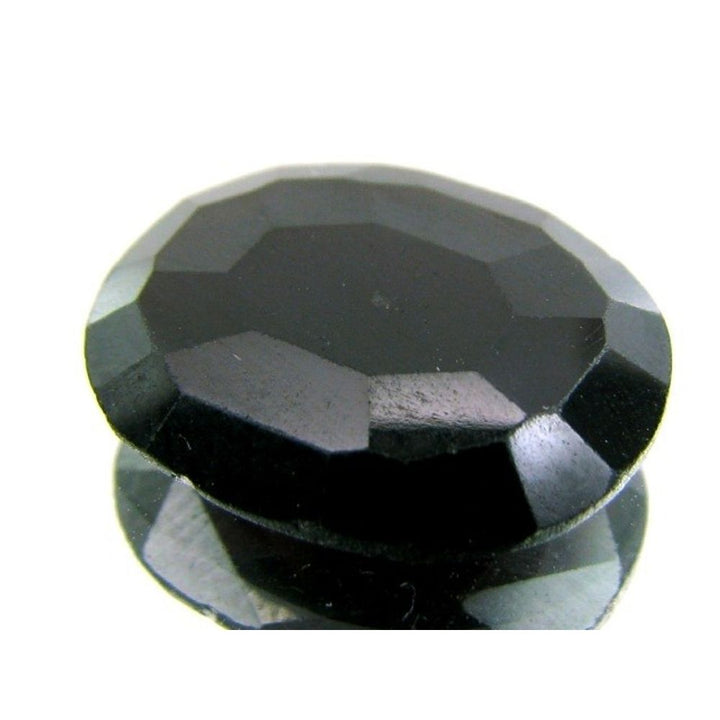 7.3Ct Natural Kala Gomedh Black (Hessonite Garnet) Emerald Faceted Gemstone