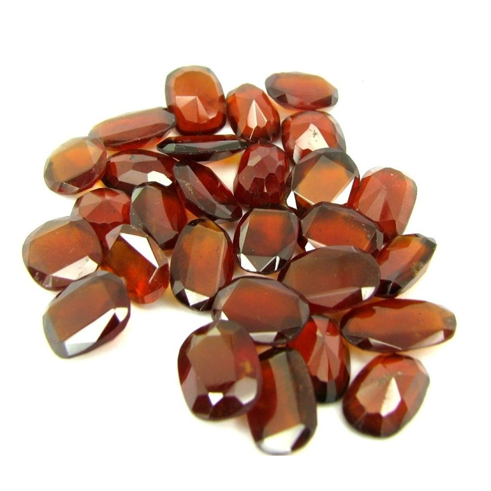 112Ct-28pc-Wholesale-Lot-Natural-Hessonite-Garnet-Gomedh-Oval-Faceted-Gemstone