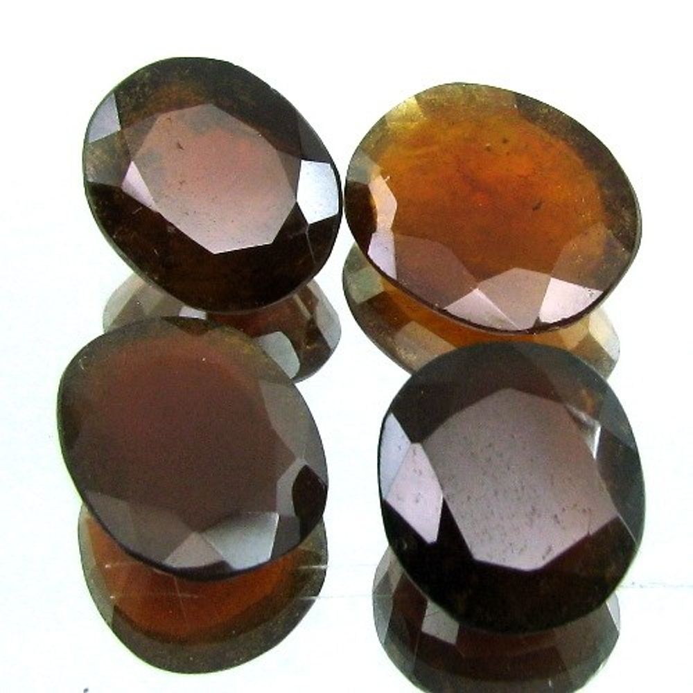 29Ct-4pc-Wholesale-Lot-Natural-Hessonite-Garnet-(GOMEDH)-Oval-Faceted-Gemstone