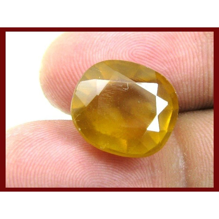 Top-Quality-11.8Ct-NaturalL-Hessonite-Garnet-Gomedh-Oval-Faceted-Astrology-Gemstone