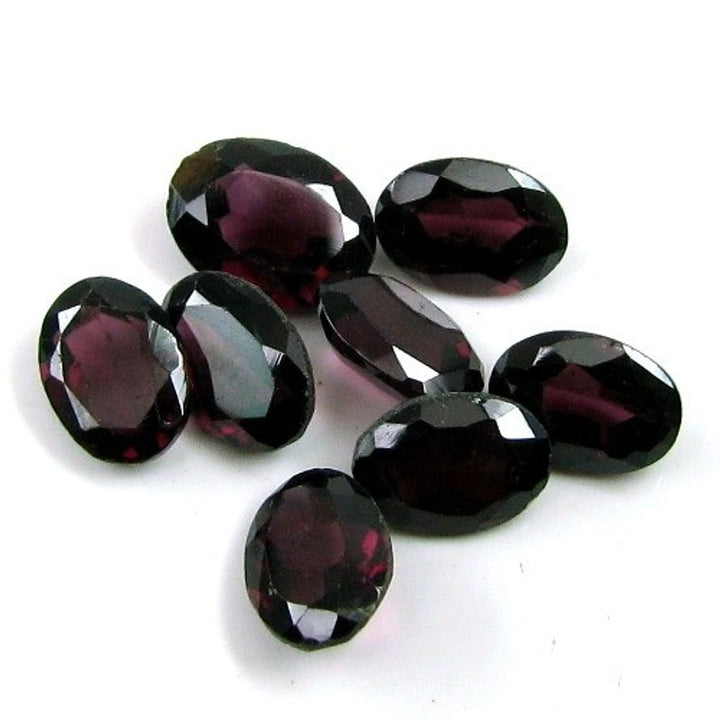 8.5Ct-8pc-Lot-Natural-Rhodolite-Garnet-7X5MM-Oval-Faceted-Gems-Wholesale