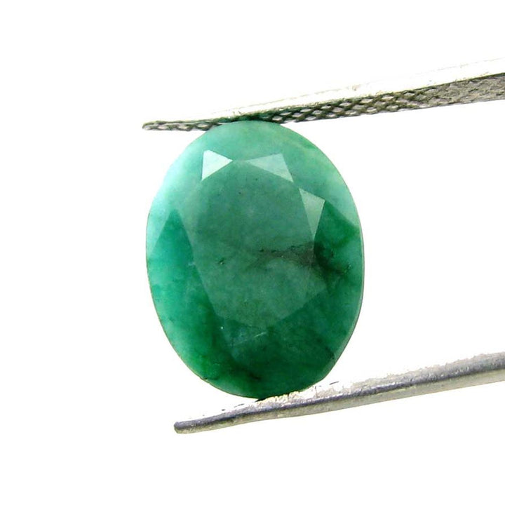 7.8Ct-Natural-Brazilian-Green-Emerald-Oval-Cut-Gemstone