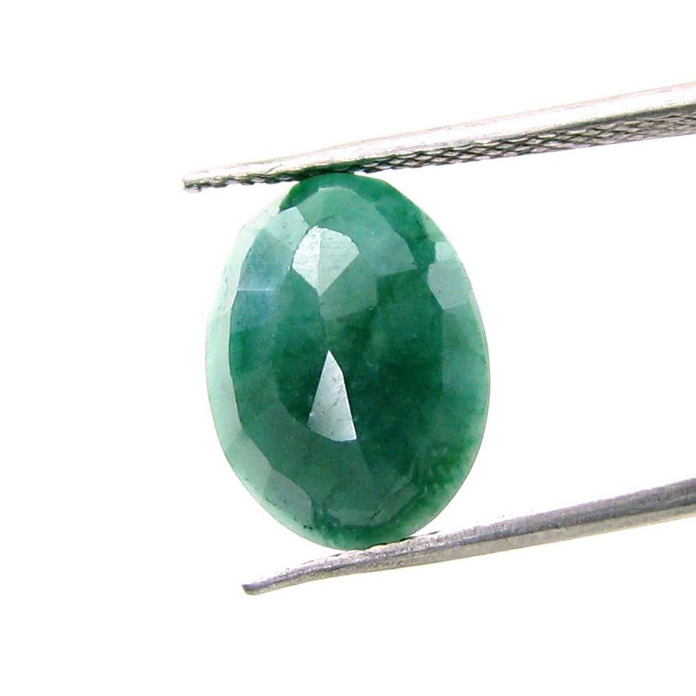 7.8Ct Natural Brazilian Green Emerald Oval Cut Gemstone