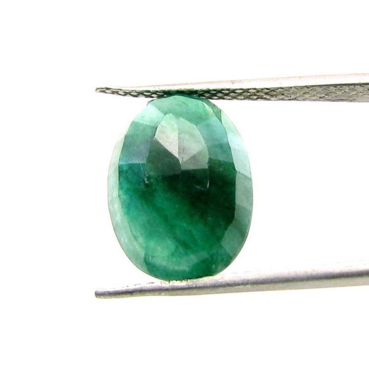 5.9Ct Natural Brazilian Green Emerald Oval Cut Gemstone