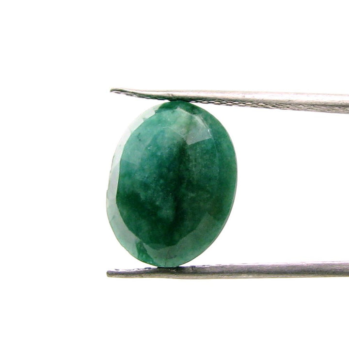 3.4Ct Natural Brazilian Green Emerald Oval Cut Gemstone