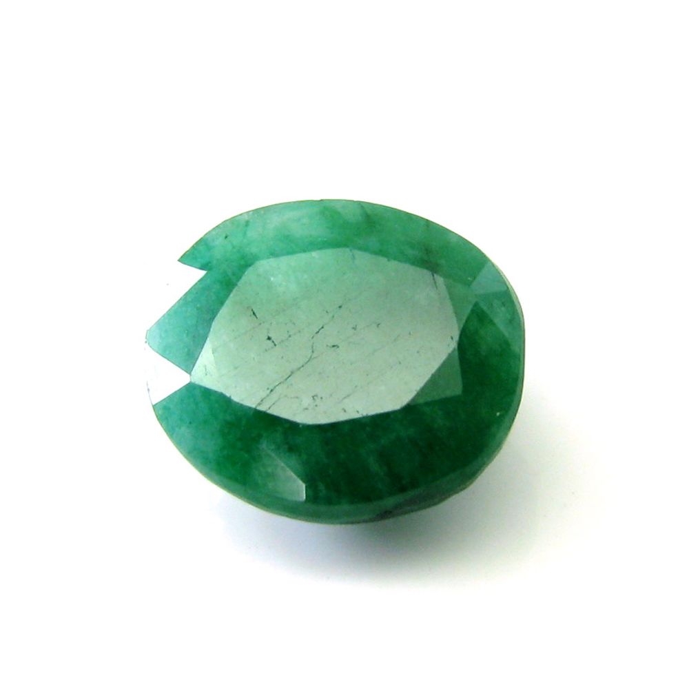 5.8Ct Natural Brazilian Green Emerald Oval Cut Gemstone
