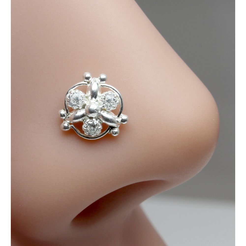 ethnic-indian-925-sterling-silver-white-cz-studded-corkscrew-nose-ring-22g-8332