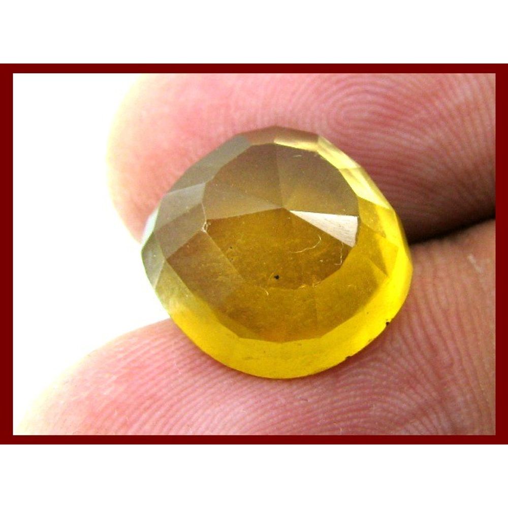 Top Quality 11.5Ct NaturalL Hessonite Garnet Gomedh Oval Faceted Astrology Gemstone