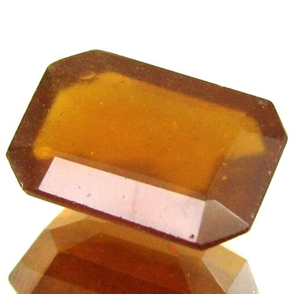 Certified-4.84Ct-Natural-Gomedh-(Hessonite)-Rectangle-Faceted-Gemstone