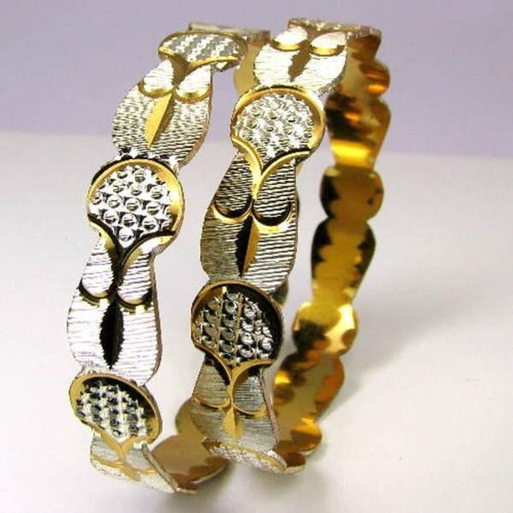 Gold Plated Bridal Fashion Jewelry Bracelet Set Size 2.8