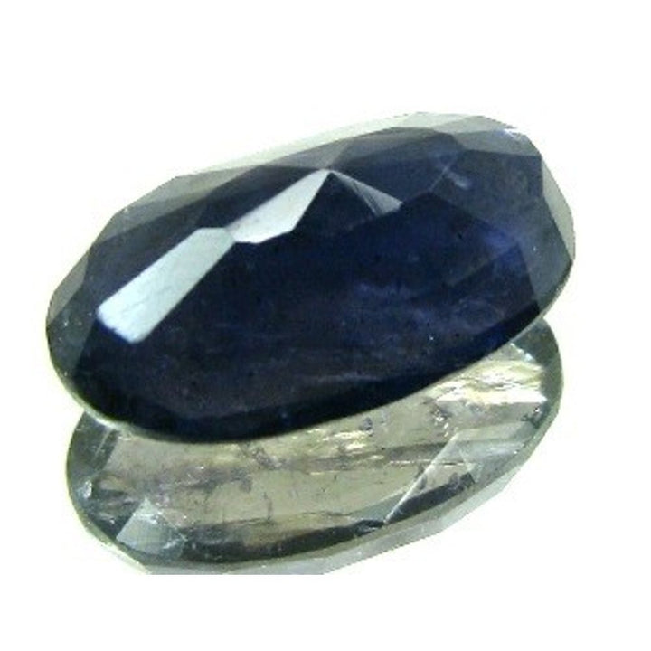 4.55CT Natural Iolite Violet Blue Oval Faceted Gemstone