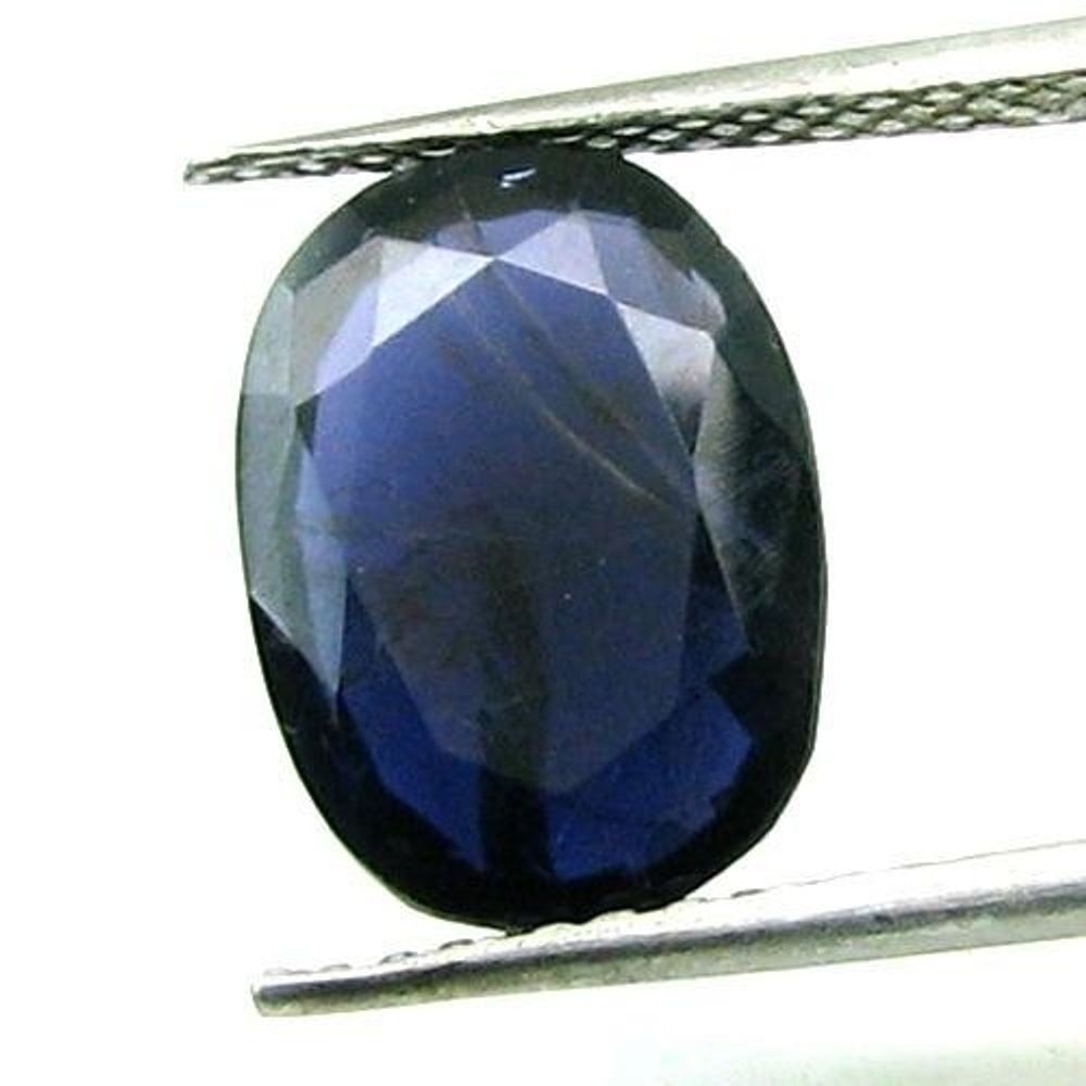 Certified 3.52Ct Natural Iolite Kaka Nilli Gemstone Substitute Of Blue Sapphire