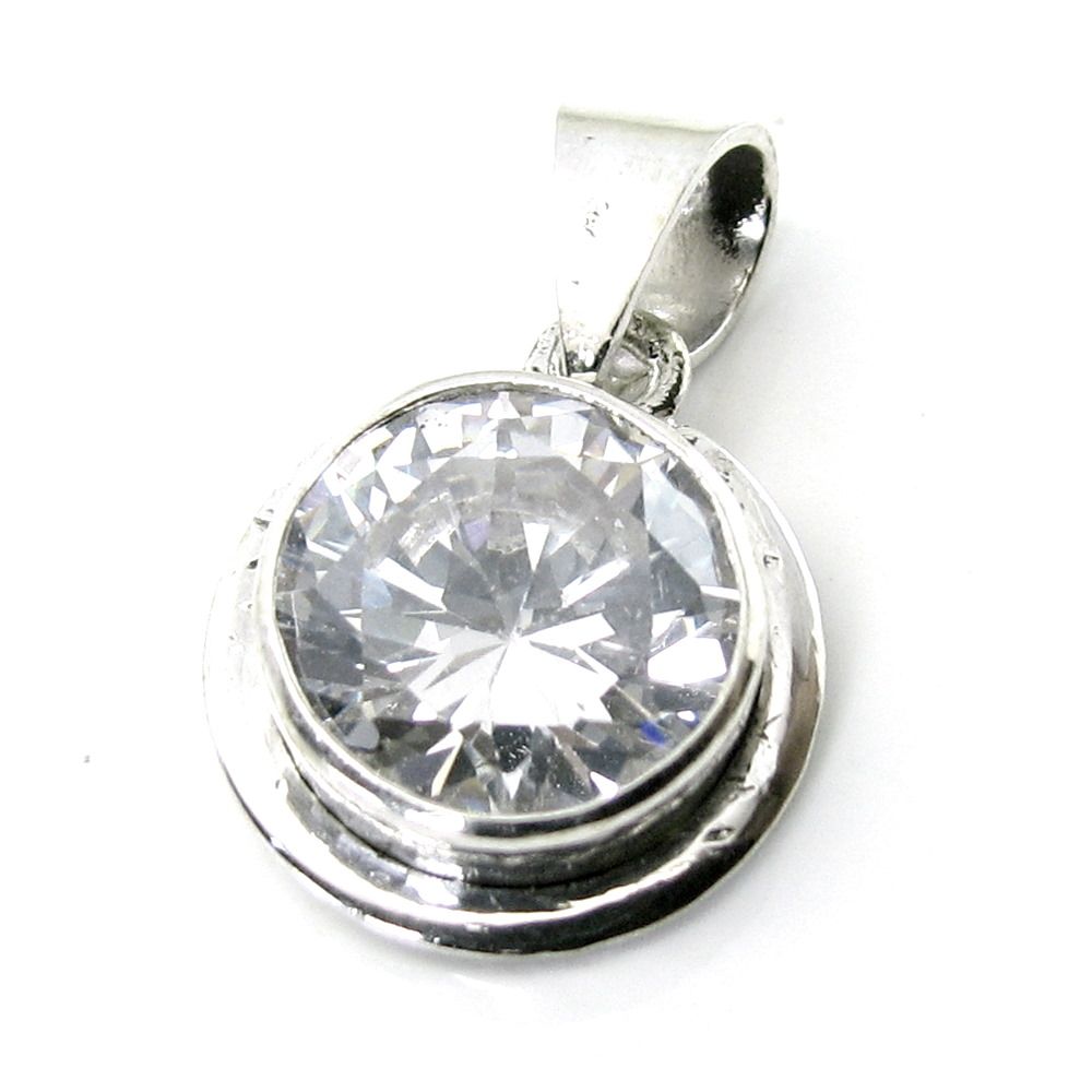 Silver Pendant – Rashi Ratna Birthstone Design – Karizma Jewels