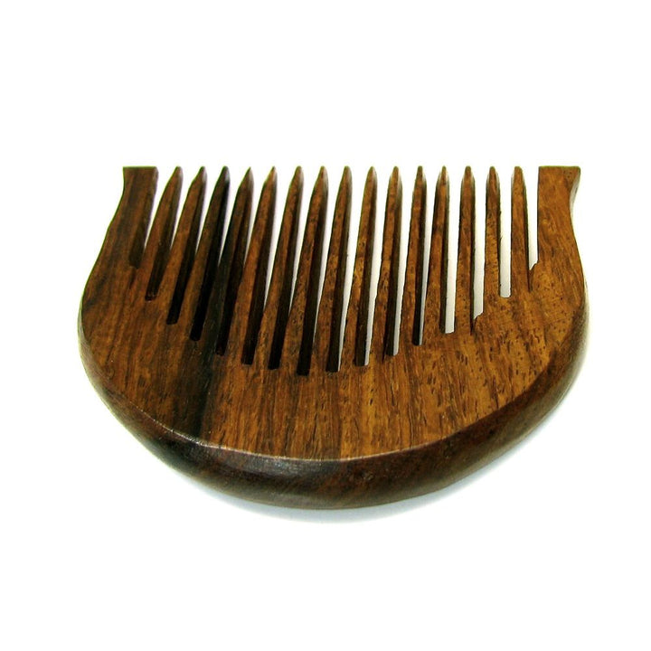 Fine Quality Polished Sikh Kanga Singh Kakar Wooden Comb 1pc - Brown