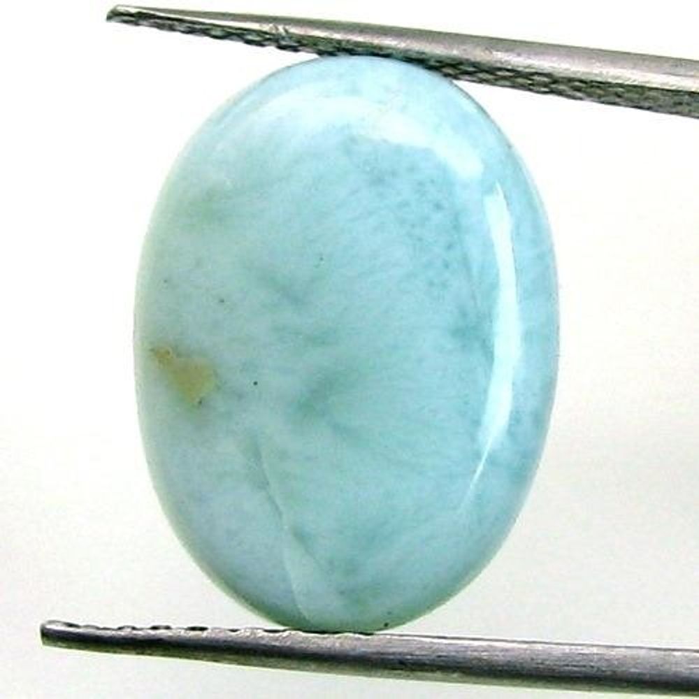 5.1Ct Natural Larimar Oval Cabochon Gemstone