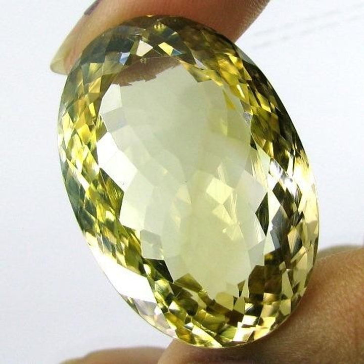 Superb A+ 67.7Ct Clear Fine Natural Lemon Quartz Oval Faceted Gemstones