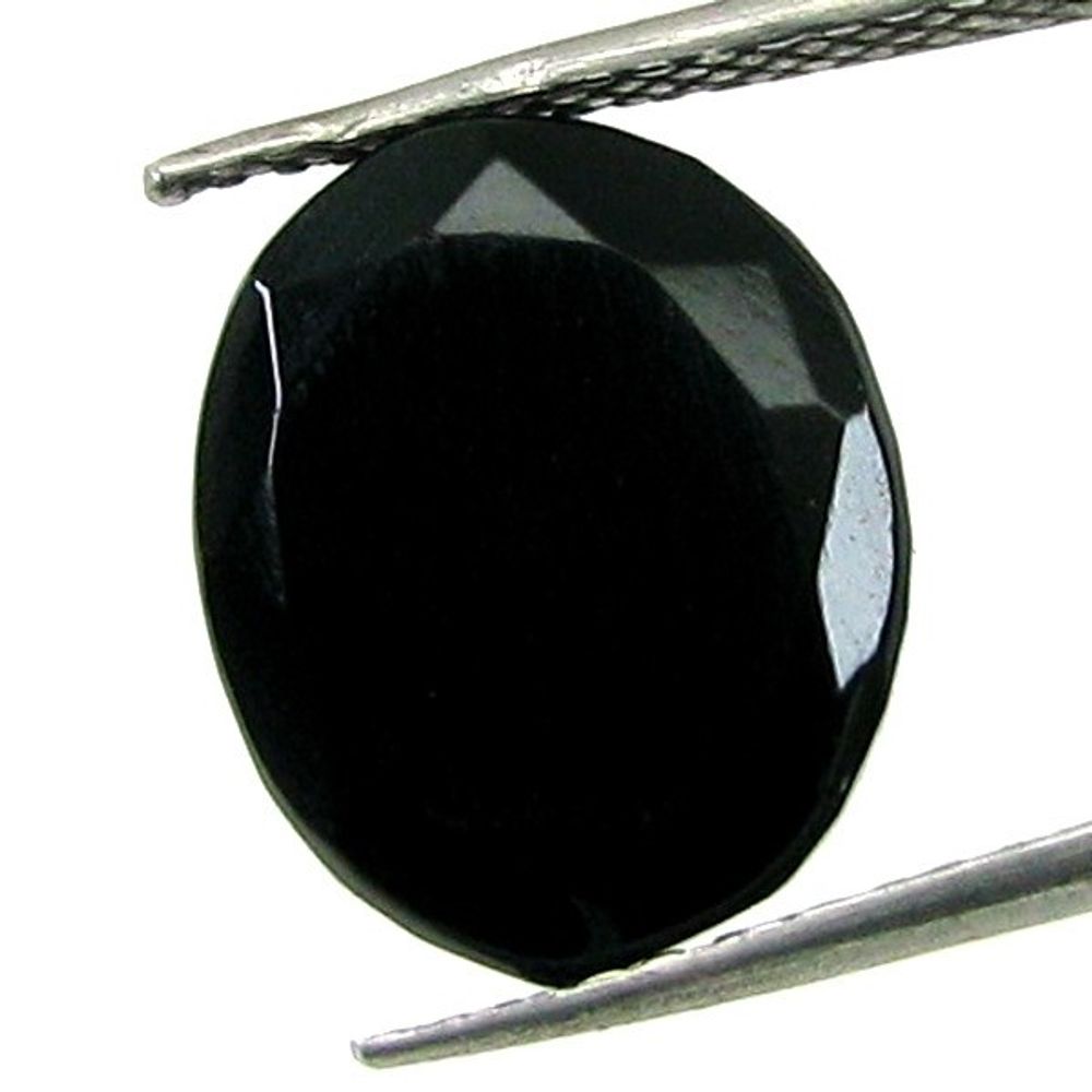 Natural Black Onyx Oval Faceted Gemstone – Karizma Jewels