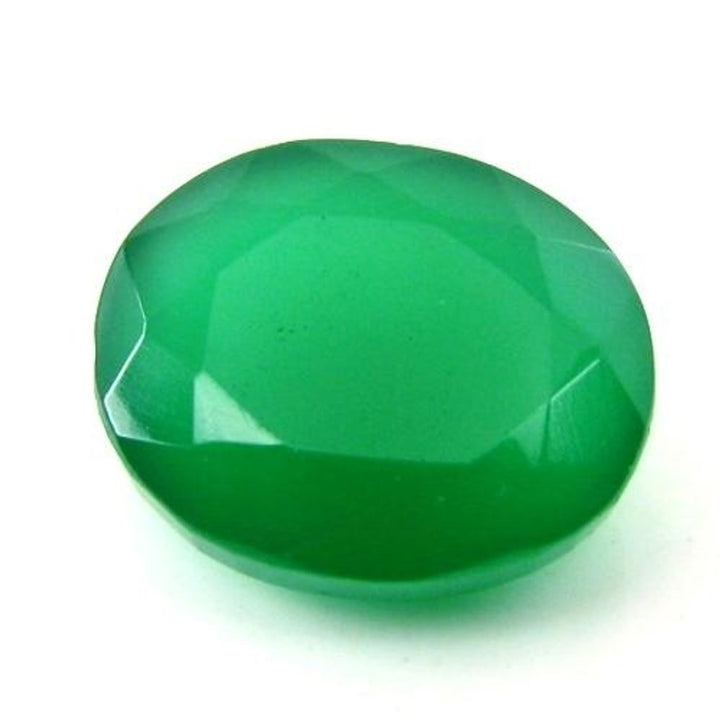 10Ct-Natural-Green-Onyx-Oval-Faceted-Gemstone