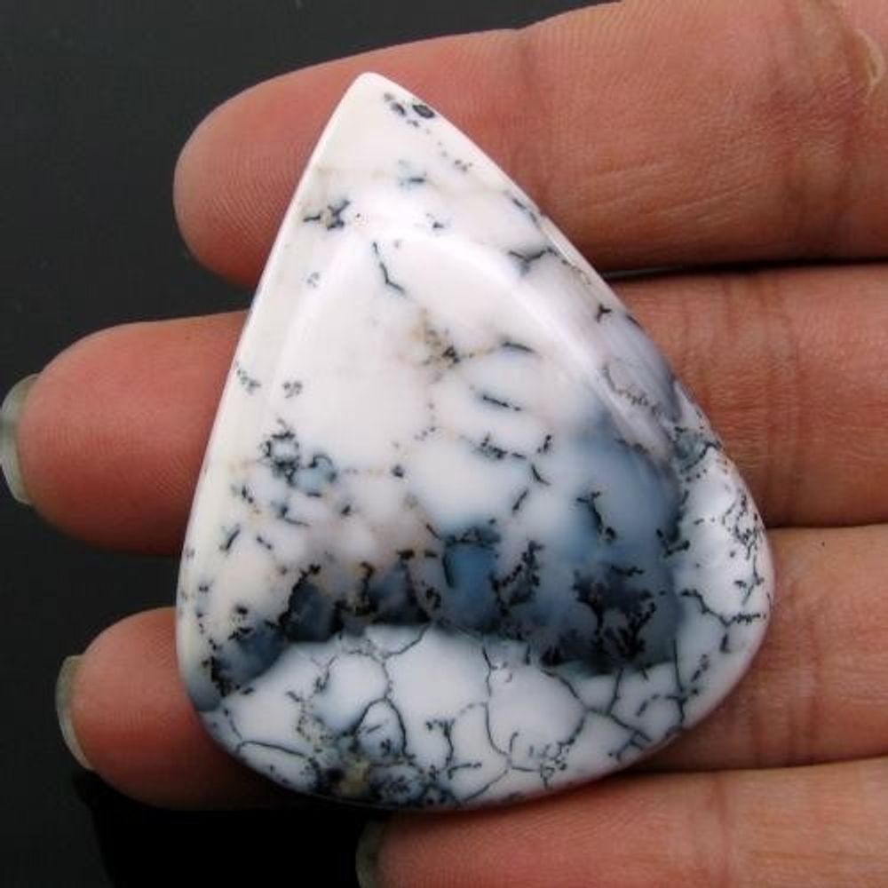 Designer 69.5Ct 100% Natural  Dendrite Opal Pear Cabochon Gemstone