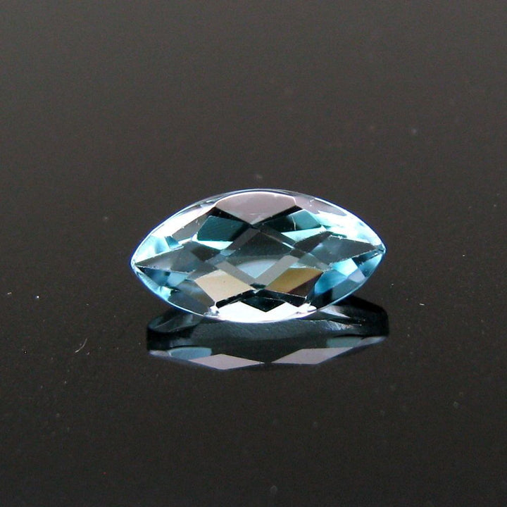0.75Ct Natural Real Blue Topaz Marquise Faceted Gemstone