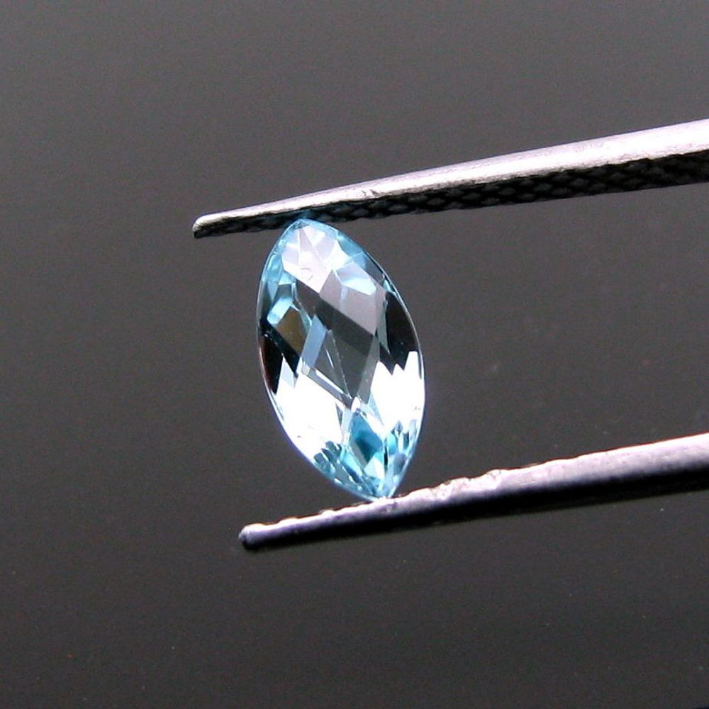 0.75Ct Natural Real Blue Topaz Marquise Faceted Gemstone
