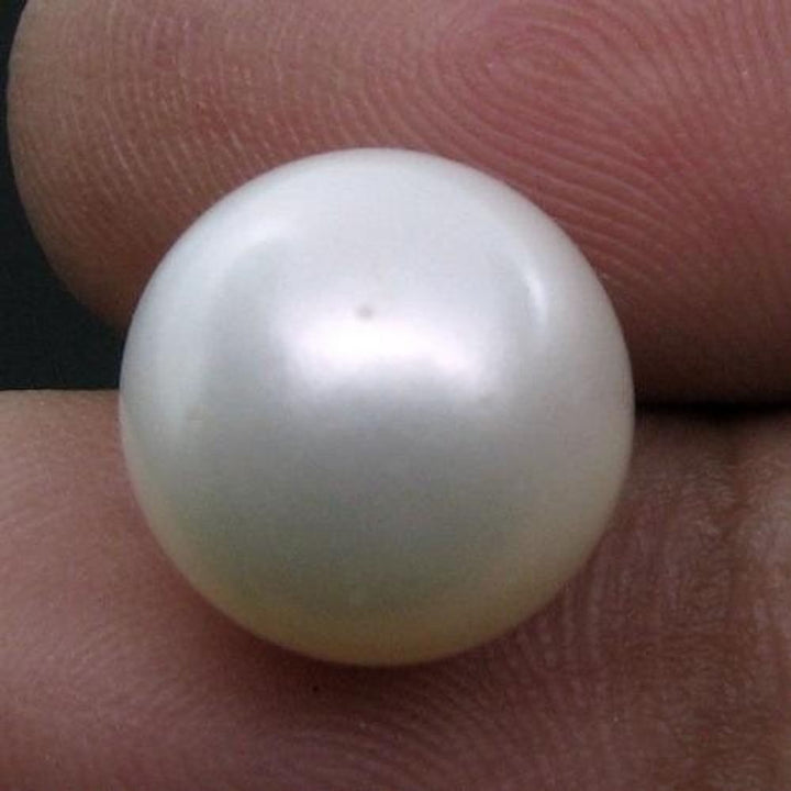 8.7Ct Natural Real South Sea Round White Pearl for Moon