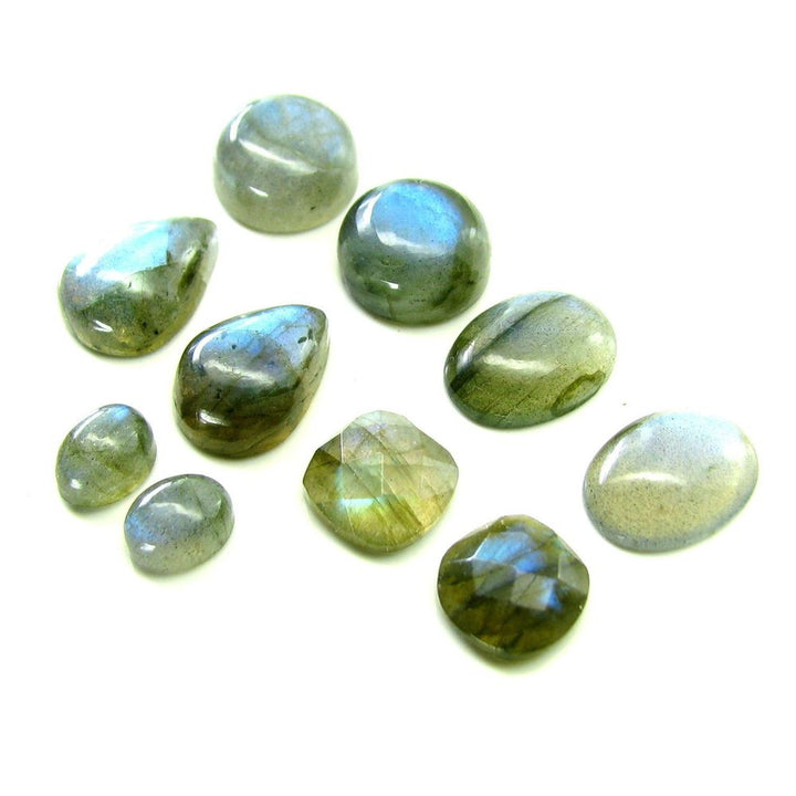 Color Play 59.7Ct 4pc Lot Natural Labradorite Mix Shape Gemstones