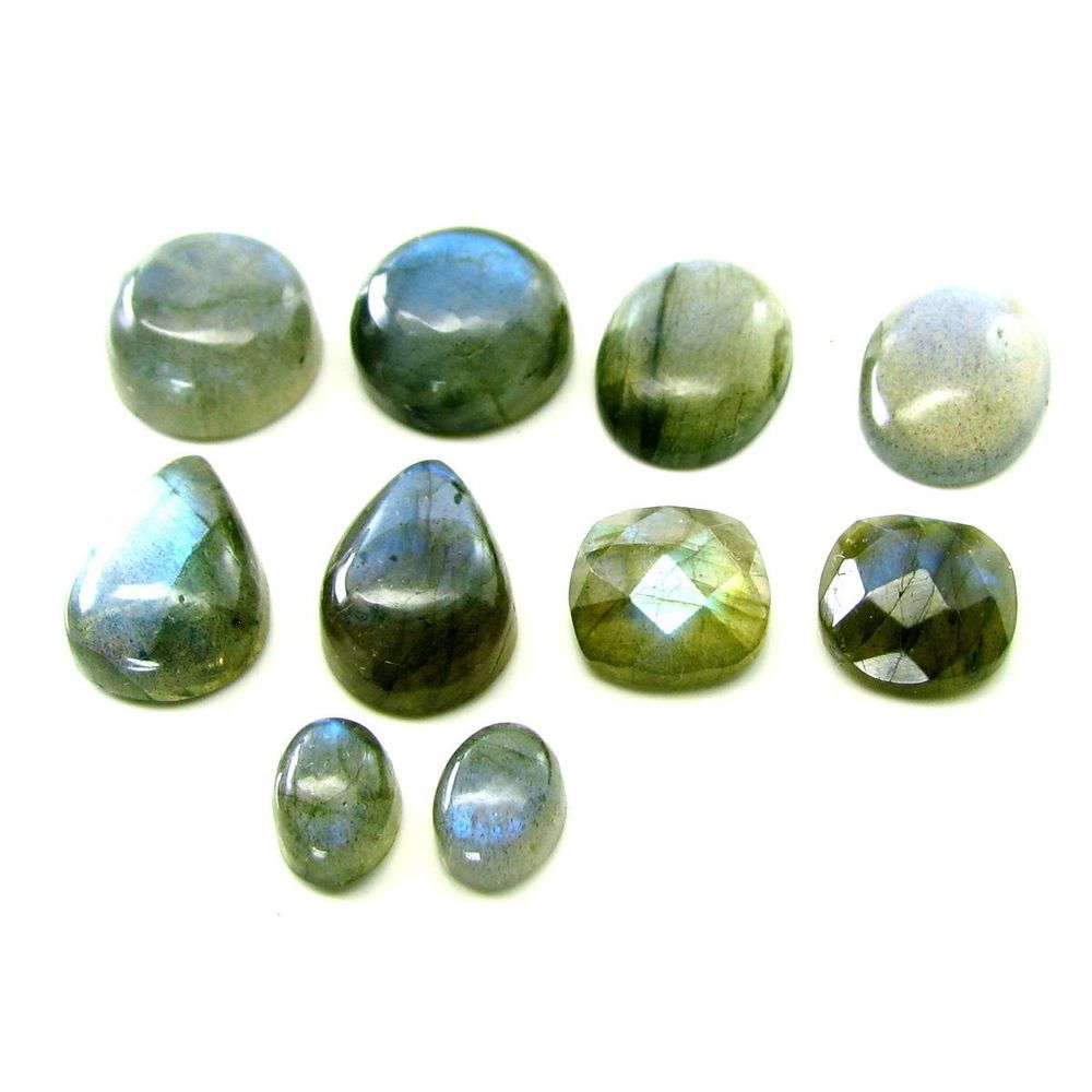 Color-Play-59.7Ct-4pc-Lot-Natural-Labradorite-Mix-Shape-Gemstones