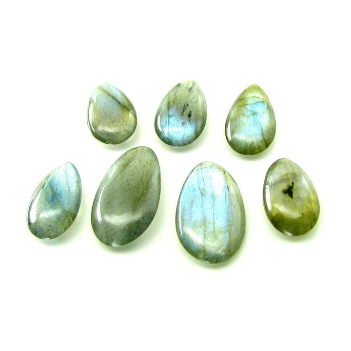 Color Play 25.4Ct 12pc Lot Natural Labradorite 10.1x7.8-10.3x7.3mm Oval Cab Gems