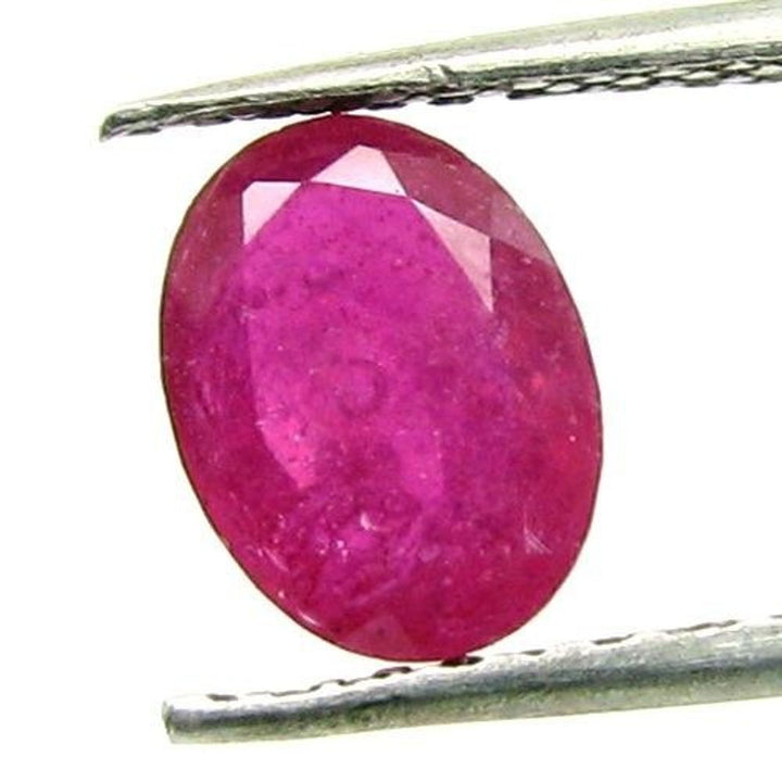 Superb Lustrous 1.70Ct Natural Red Ruby Oval Faceted Gemstone